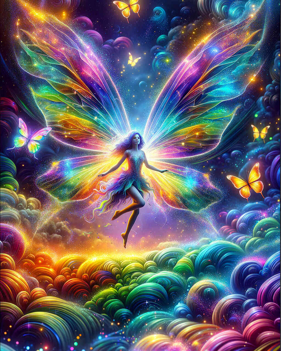 The Colorful Fairy — Diamond Painting Kit design