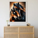 Mare with foal — Diamond Painting Kit, product view 2