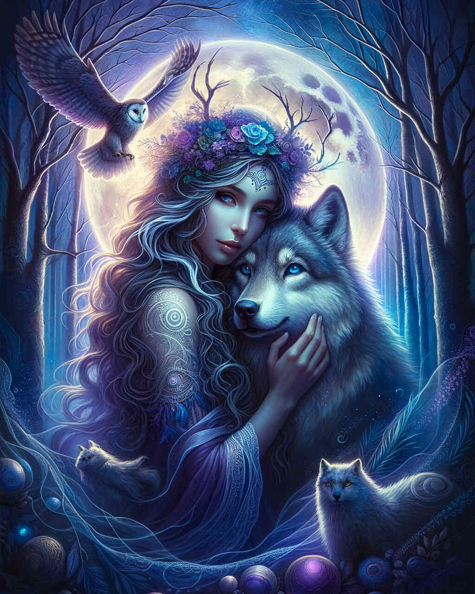Lady of the Night — Diamond Painting Kit design