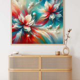 Abstract flowers, colorful — Diamond Painting Kit, product view 2