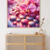 Pink Orchid Stones — Diamond Painting Kit, product view 2