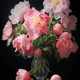 Midnight Blossom Magic — Diamond Painting Kit design