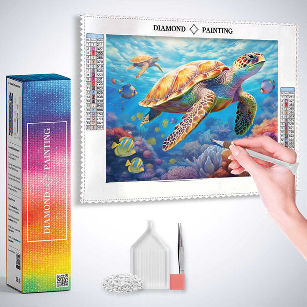 An Ocean Dream in Flight — Diamond Painting Kit, product view 3
