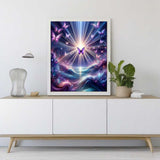 Purple Butterfly — Diamond Painting Kit, product view 2