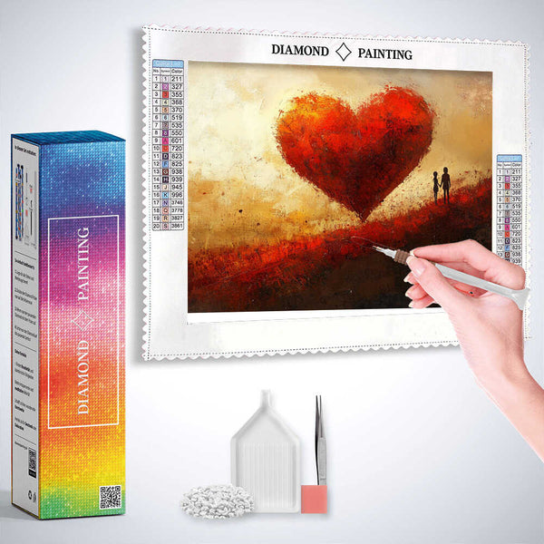 A heart for two — Diamond Painting Kit, product view 3