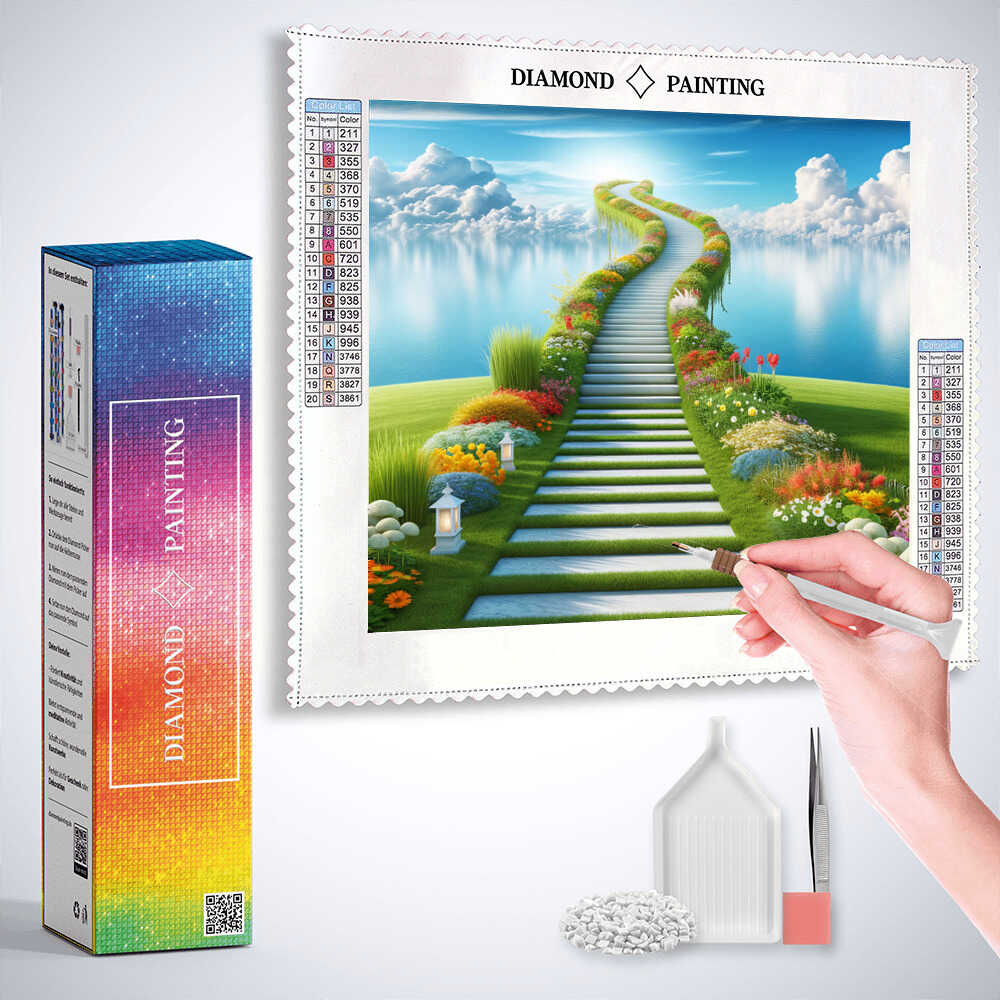 Path to paradise — Diamond Painting Kit, product view 3