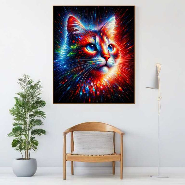 Cat color flash — Diamond Painting Kit, product view 2