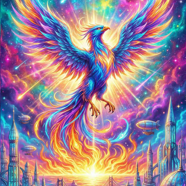 Phoenix of the Dawn — Diamond Painting Kit design