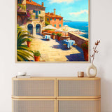 Terrace by the sea — Diamond Painting Kit, product view 3