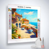 Terrace by the sea — Diamond Painting Kit, product view 2