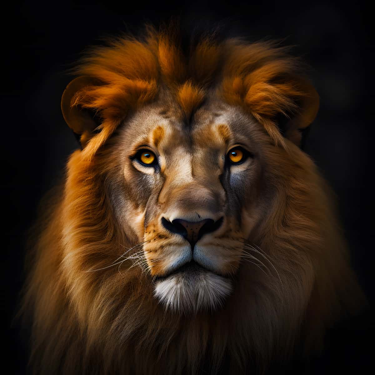 Lion frontal view — Diamond Painting Kit design