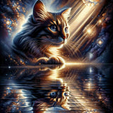 Cat mirror image — Diamond Painting Kit design