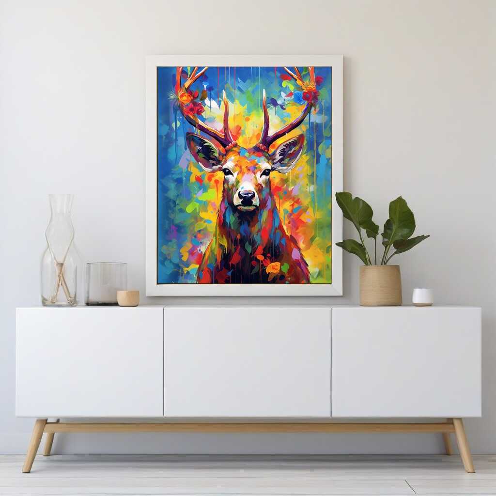 Abstract Forest Colors — Diamond Painting Kit, product view 2