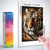 Impressive tiger — Diamond Painting Kit, product view 3
