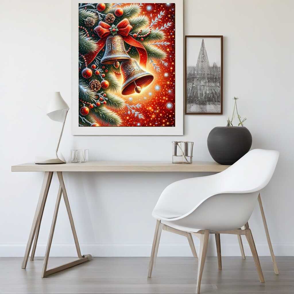 Christmas bells — Diamond Painting Kit, product view 2