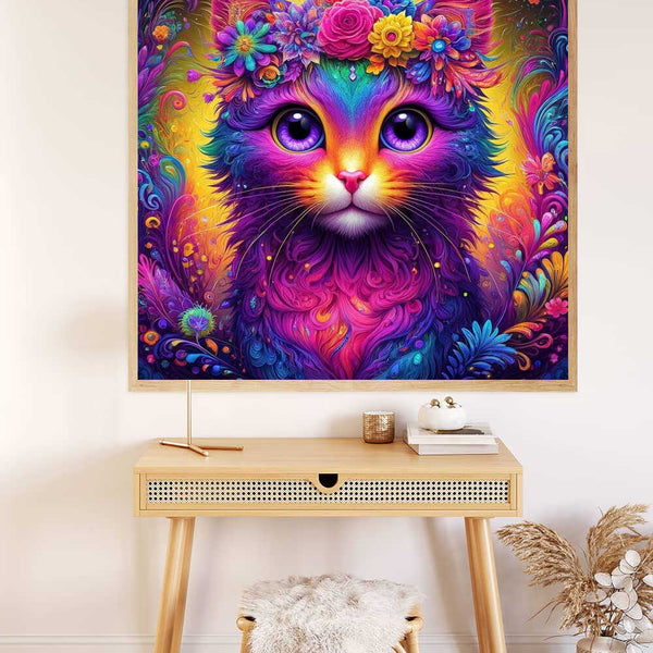 Mystic Cat Elegance — Diamond Painting Kit, product view 2