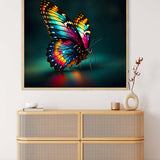Butterfly sitting — AB Diamond Painting Kit, product view 3