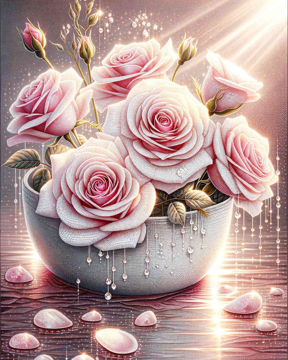 Bouquet of roses, Noble — Diamond Painting Kit design