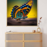 Butterfly on branch — AB Diamond Painting Kit, product view 3