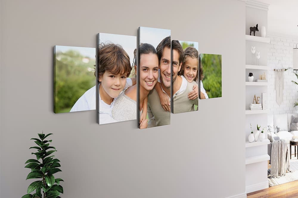 Your Photo in Five Panels — Custom Photo Diamond Painting Kit, product view 4