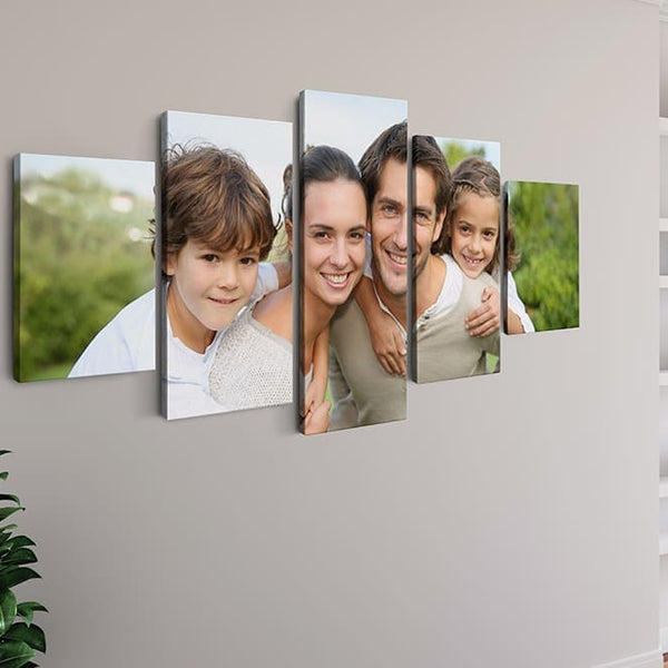 Your Photo in Five Panels — Custom Photo Diamond Painting Kit, product view 4