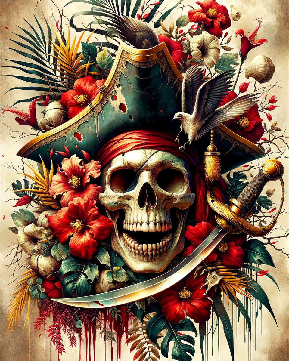 Skull Pirate — Diamond Painting Kit design