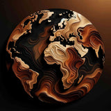 Earth in Brown and Black — Diamond Painting Kit design