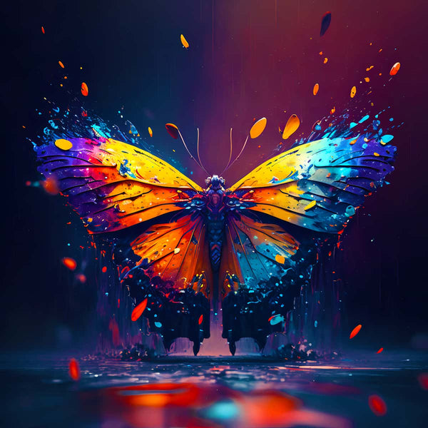 Butterfly Colorful — AB Diamond Painting Kit design