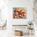 Starfish and Seashell — Diamond Painting Kit, product view 2