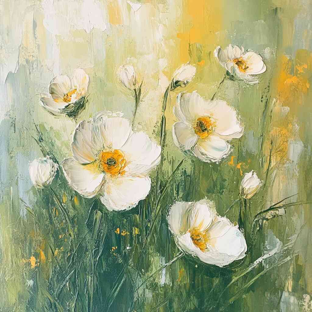 Sunlit Blossom Poetry — Diamond Painting Kit design