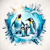 Penguins in the ice — Diamond Painting Kit design