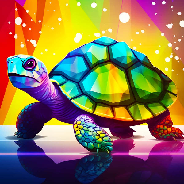 Diamond Turtle — AB Diamond Painting Kit design