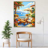 Abstract Mediterranean Summer — Diamond Painting Kit, product view 2