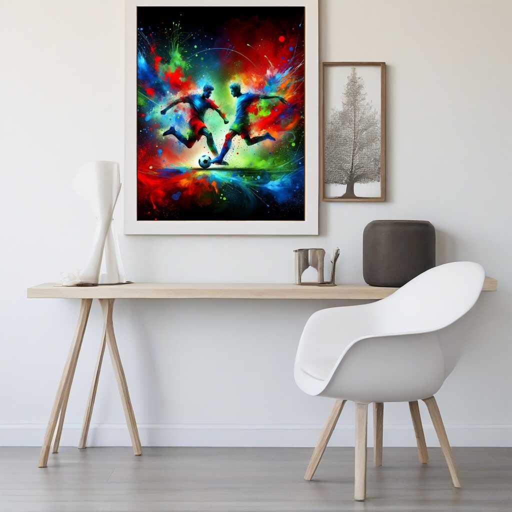 Soccer, splash — Diamond Painting Kit, product view 2