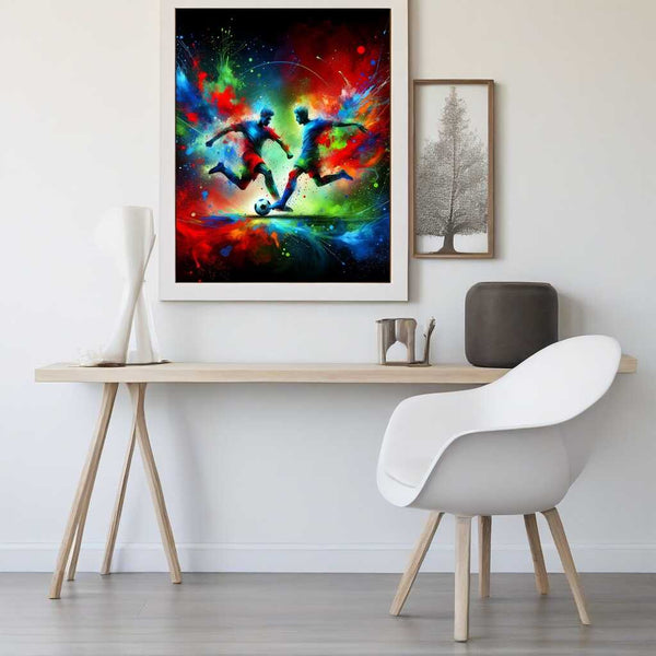 Soccer, splash — Diamond Painting Kit, product view 2