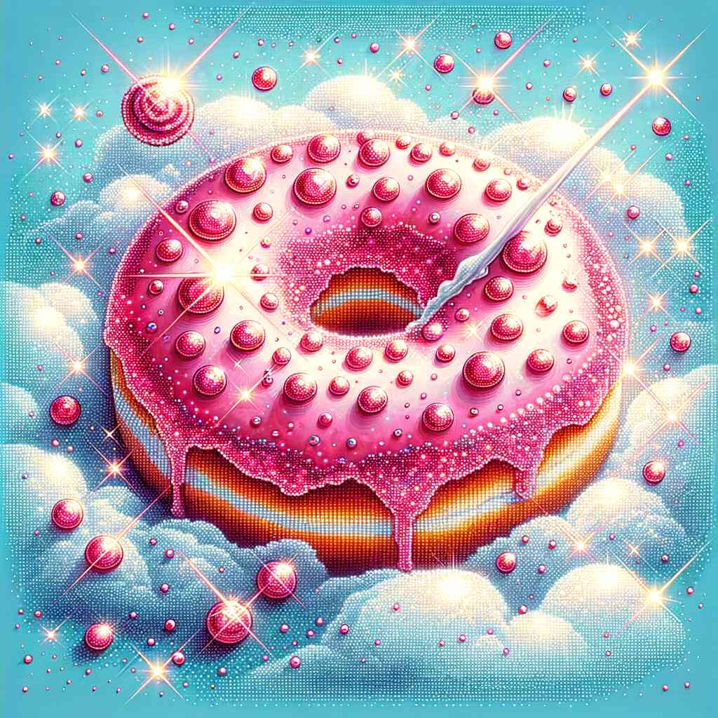 Pink Donut — Diamond Painting Kit design