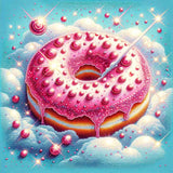 Pink Donut — Diamond Painting Kit design