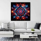 Mandala colorful on black — Diamond Painting Kit, product view 2