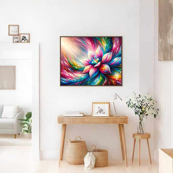 The Rainbow Flower — Diamond Painting Kit, product view 2
