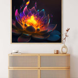 Fire Flower in the Night — AB Diamond Painting Kit, product view 3