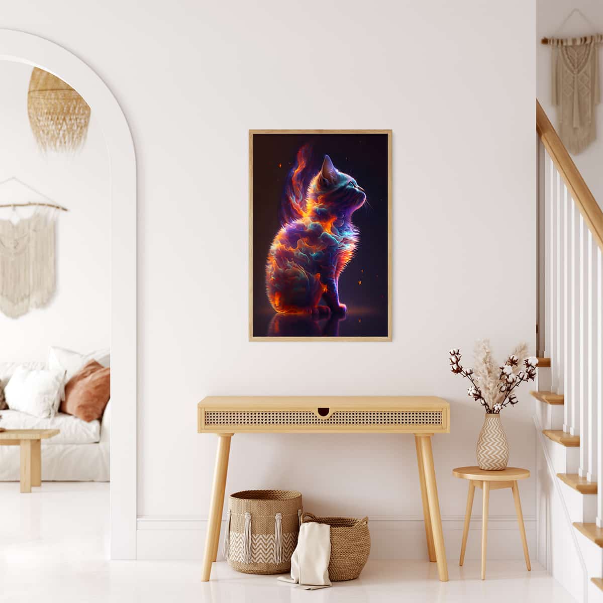 Rainbow Cat — AB Diamond Painting Kit, product view 3
