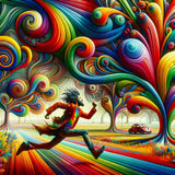 Color play of life — Diamond Painting Kit design