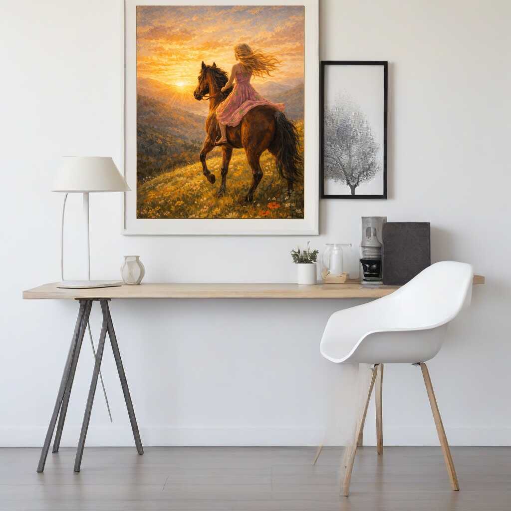 Riding into the Sunset — Diamond Painting Kit, product view 2