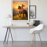 Riding into the Sunset — Diamond Painting Kit, product view 2