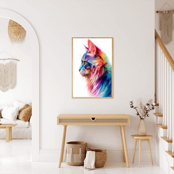 Neon Kitten — Diamond Painting Kit, product view 3