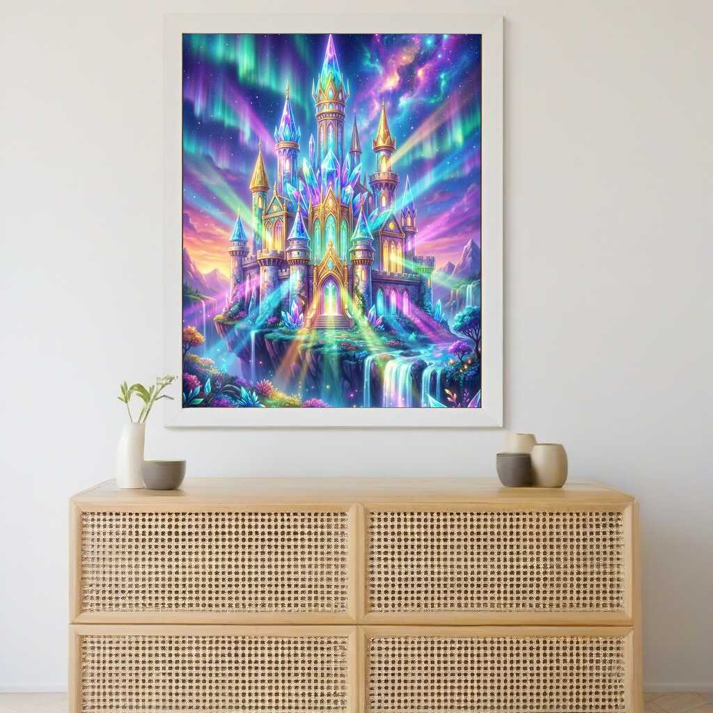 The Crystal Palace of Dreams — Diamond Painting Kit, product view 2