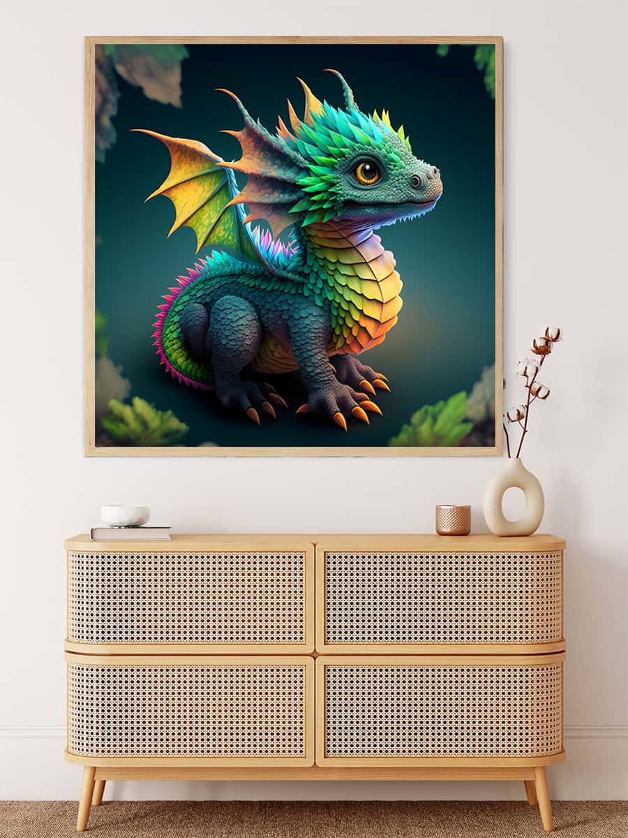 Little dragon really big — AB Diamond Painting Kit, product view 3
