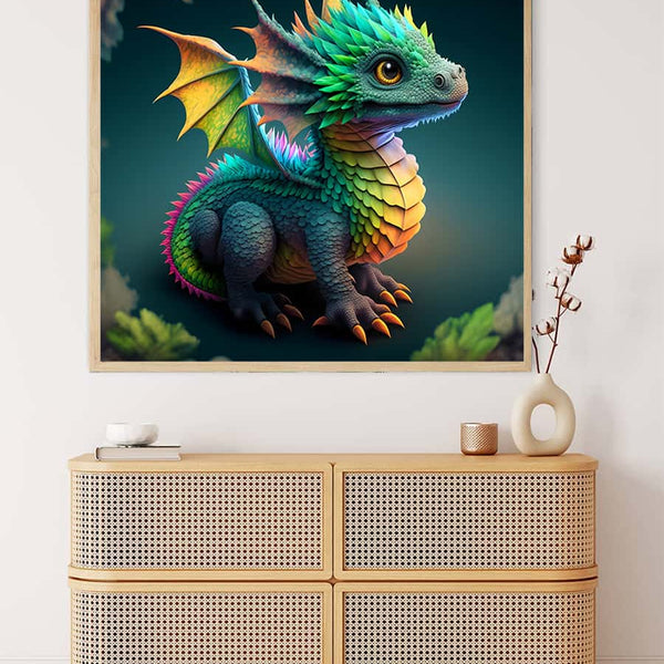 Little dragon really big — AB Diamond Painting Kit, product view 3