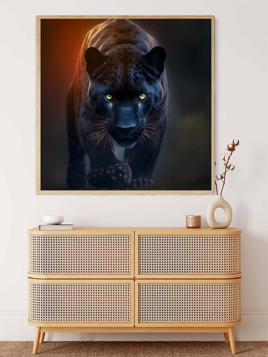 Dangerous Panther — Diamond Painting Kit, product view 3