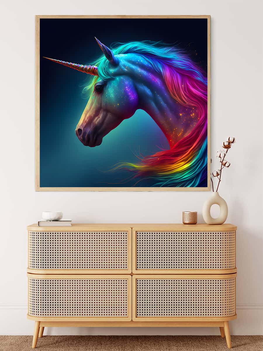 Magnificent Unicorn — AB Diamond Painting Kit, product view 3
